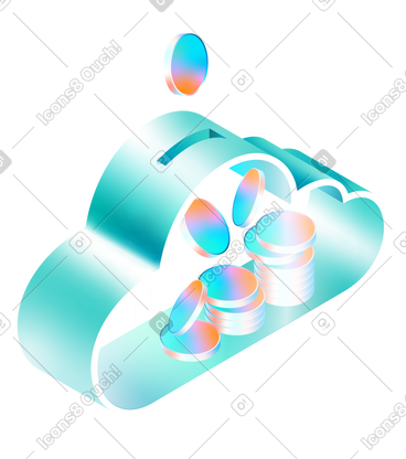 储蓄和云银行解决方案 PNG, SVG