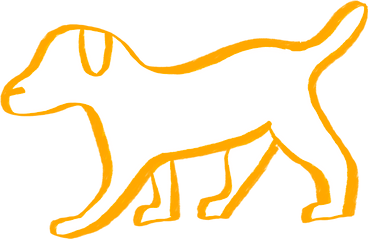 yellow dog PNG, SVG
