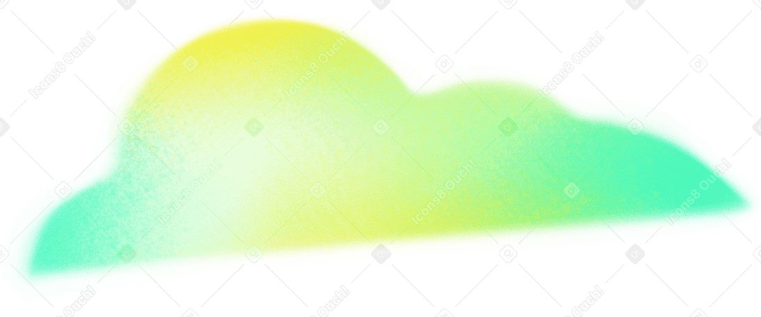 green cloud PNG、SVG