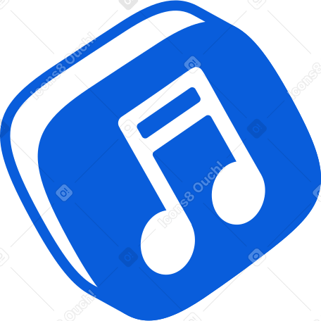 button with music icon Illustration in PNG, SVG