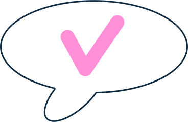 speech bubble with check mark PNG、SVG