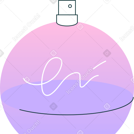 perfume Illustration in PNG, SVG