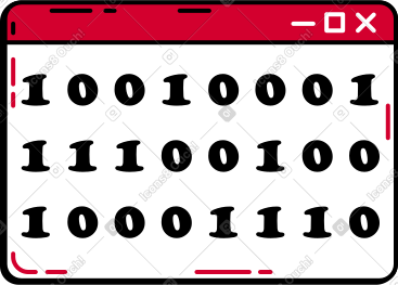 Binary code in the browser PNG, SVG