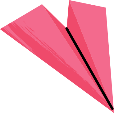 red paper airplane animated illustration in GIF, Lottie (JSON), AE