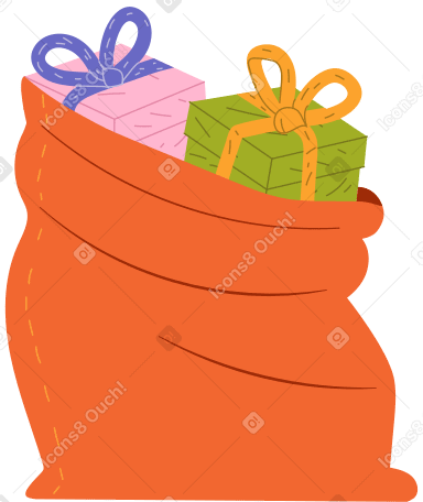 сумка с подарками в PNG, SVG