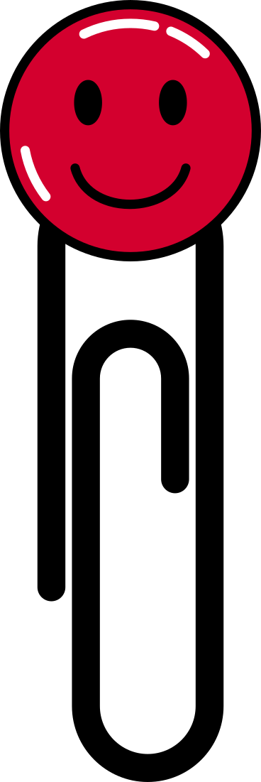 スマイリーフェイスのペーパークリップ PNG、SVG