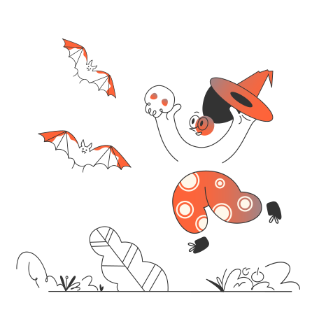 Celebrate Halloween Illustration in PNG, SVG