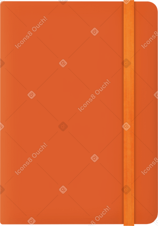 Orangefarbenes notizbuch PNG, SVG