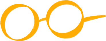 golden round glasses PNG, SVG