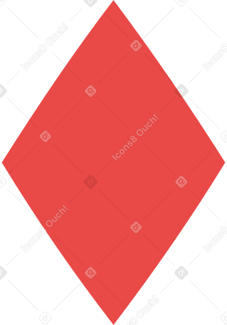 rhombus red Illustration in PNG, SVG