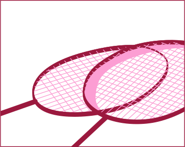 Telaio della racchetta da badminton PNG, SVG