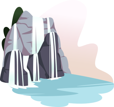 waterfall PNG, SVG