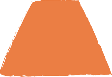 Orange trapezoid PNG、SVG