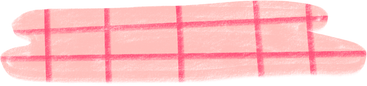 horizontal pink shape with plaid pattern PNG, SVG
