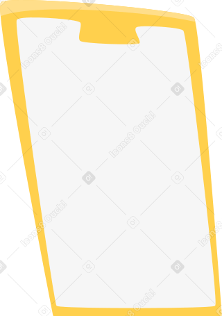 yellow phone screen PNG, SVG