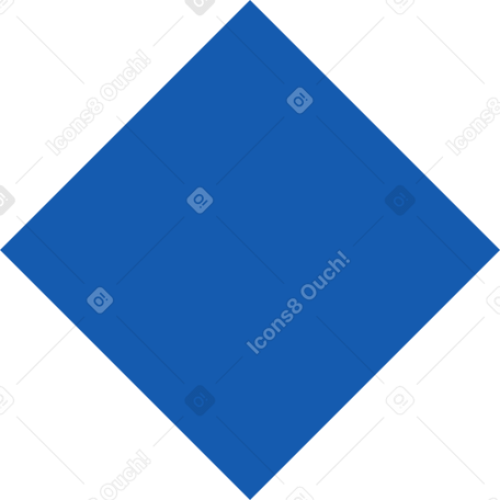 blue rhombus Illustration in PNG, SVG