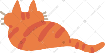 躺着的猫 PNG, SVG