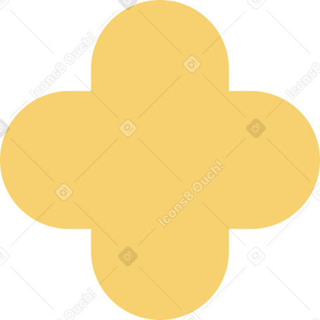 yellow quatrefoil Illustration in PNG, SVG