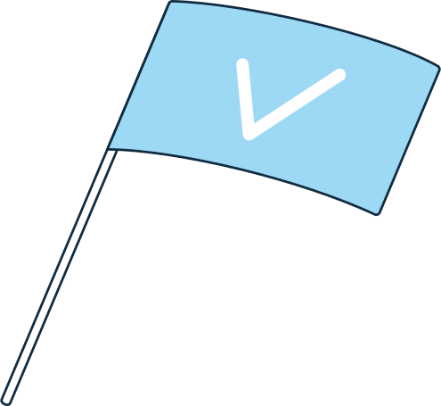 blue check mark Illustration in PNG, SVG