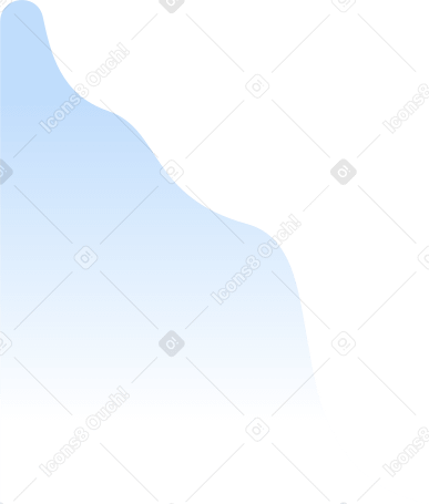 blue gradient shape Illustration in PNG, SVG