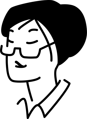 Голова женщины в очках в PNG, SVG