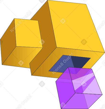 Cubes 3d PNG, SVG