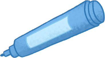 Blue marker PNG, SVG