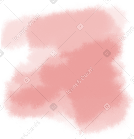 pink uneven watercolor stain PNG、SVG