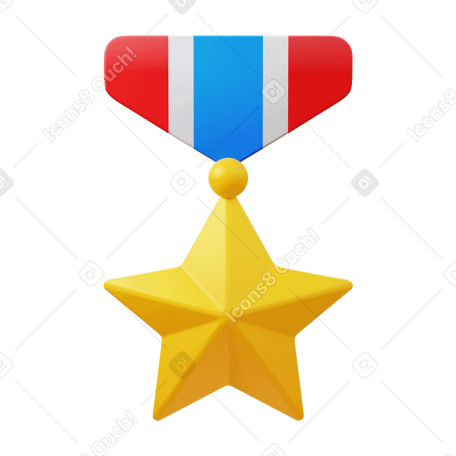 3D medal PNG、SVG