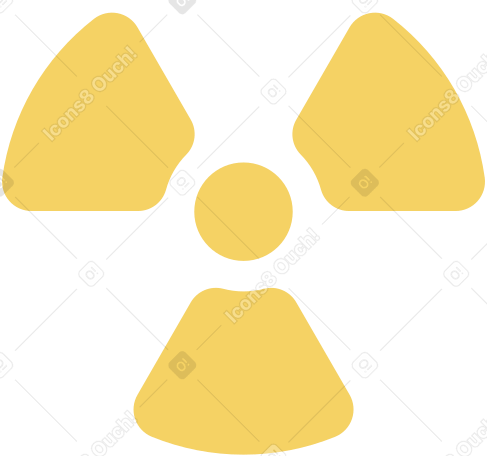 radioactive sign Illustration in PNG, SVG