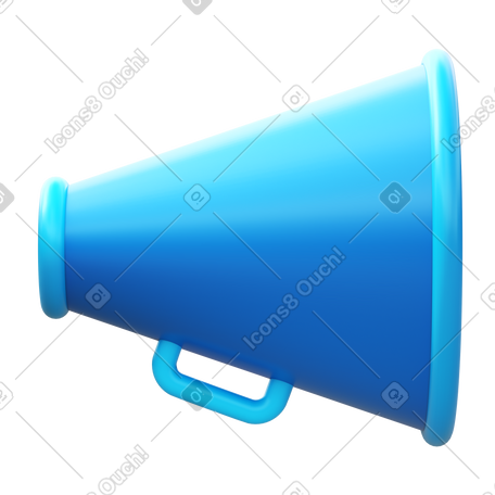 3D megaphone PNG, SVG