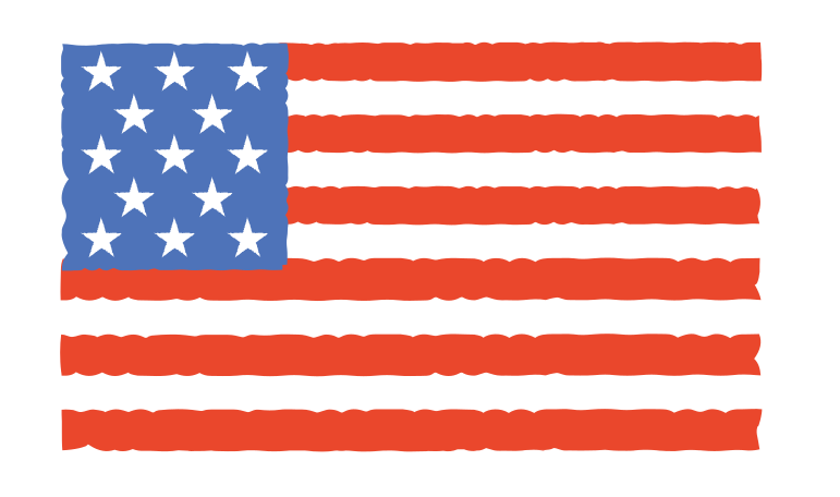 アメリカ国旗 のpngとsvgでのイラスト