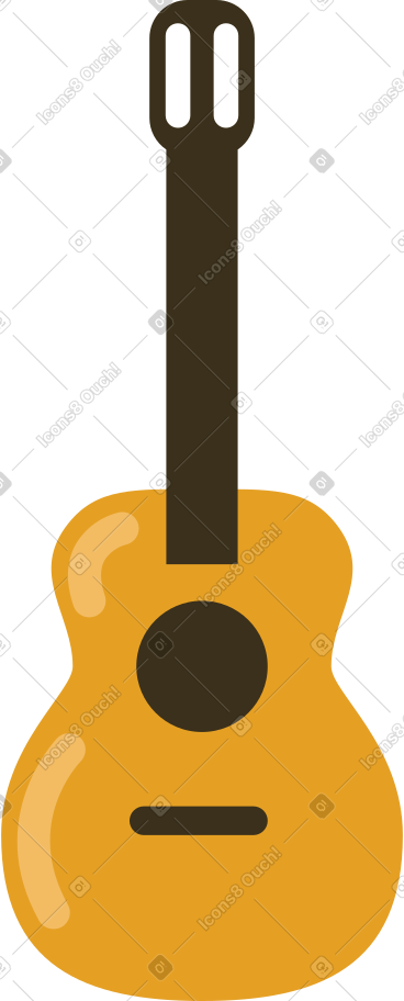 Acoustic guitar PNG, SVG