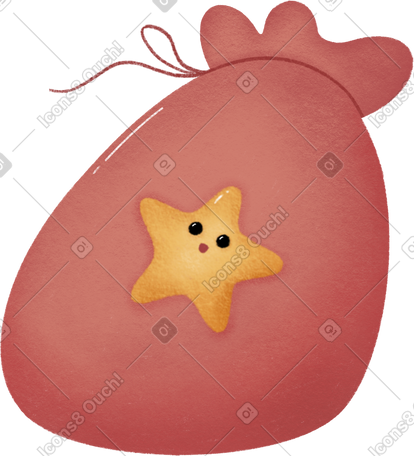 gift sack PNG, SVG