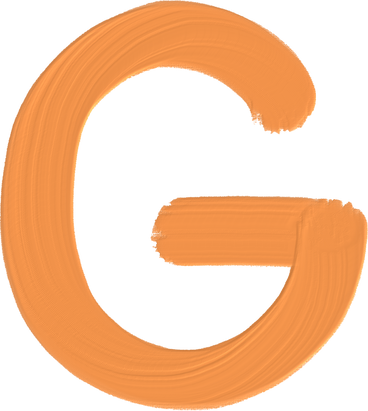 orange letter g PNG, SVG