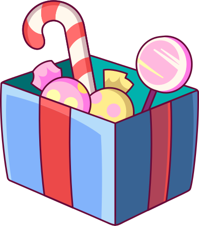 box of sweets Illustration in PNG, SVG