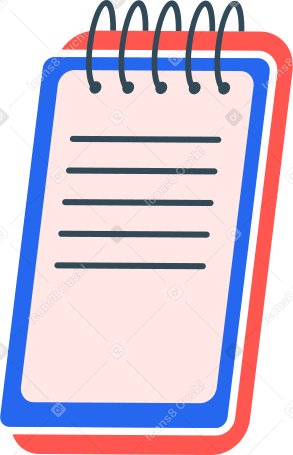 notebook Illustration in PNG, SVG