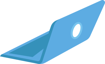 Computer portatile blu PNG, SVG
