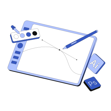 Tablet con stilo per il design PNG, SVG