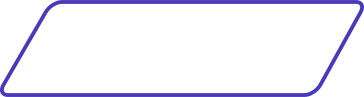 Наклонный синий линейный прямоугольник с закругленными углами в PNG, SVG