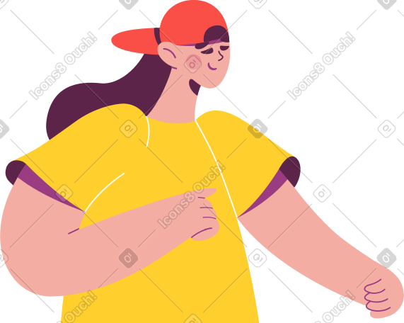 半闭着眼睛的女孩 PNG, SVG