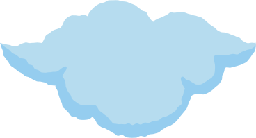 Chubby cloud PNG, SVG