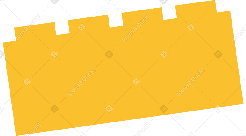 building block yellow PNG, SVG