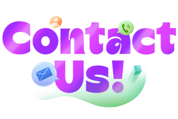 Lettering Contact Us with mail, call and user icon PNG, SVG