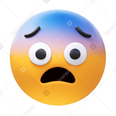 Face scared PNG, SVG