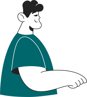man holding out his hand PNG, SVG