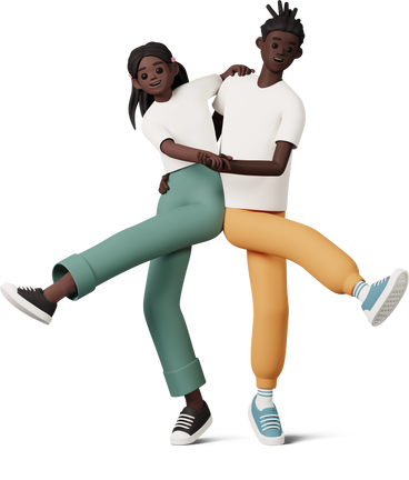 boy and girl dancing PNG, SVG