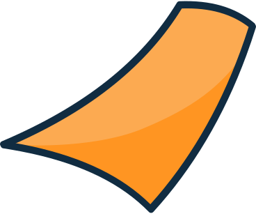 Morceau de confetti orange PNG, SVG