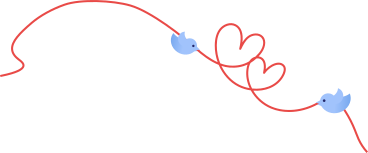 birds holding hearts PNG, SVG