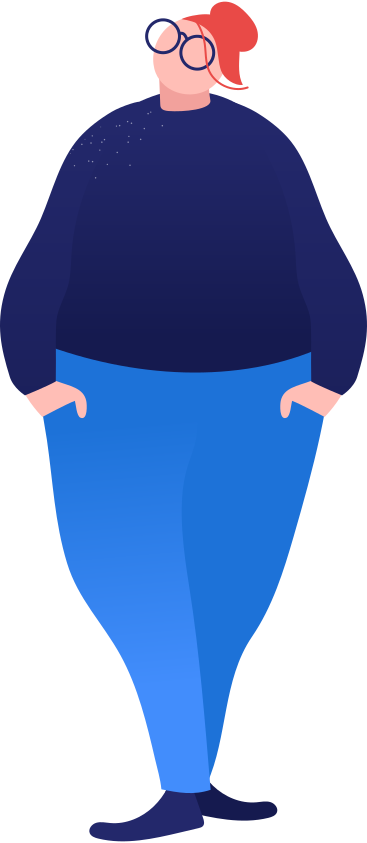 fat woman standing PNG, SVG